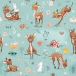 Deer Fawn Wallpaper Peel and Stick - Image 2