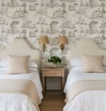Luxury French Toile Wallpaper - Elegant Vintage Horse & Equestrian Wallcovering - Image 5