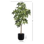 7' Lifelike Faux Potted Money Tree - Elegant Home Decor for Modern Interiors - Image 6