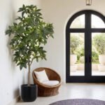 7' Lifelike Faux Potted Money Tree - Elegant Home Decor for Modern Interiors - Image 7