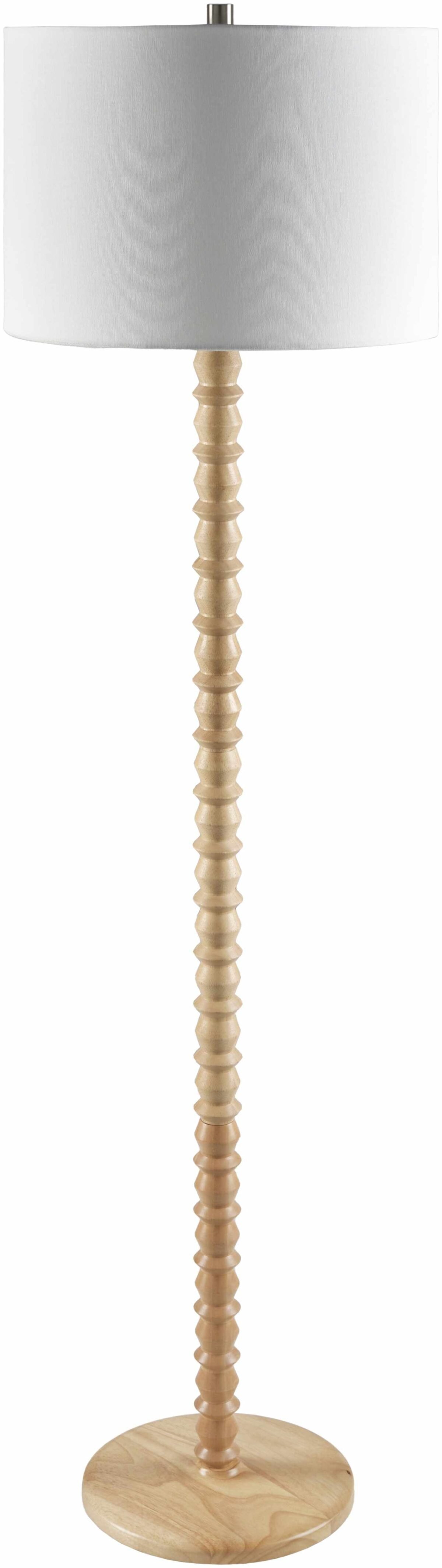 Motozintla Cream Wood Floor Lamp - Image 1