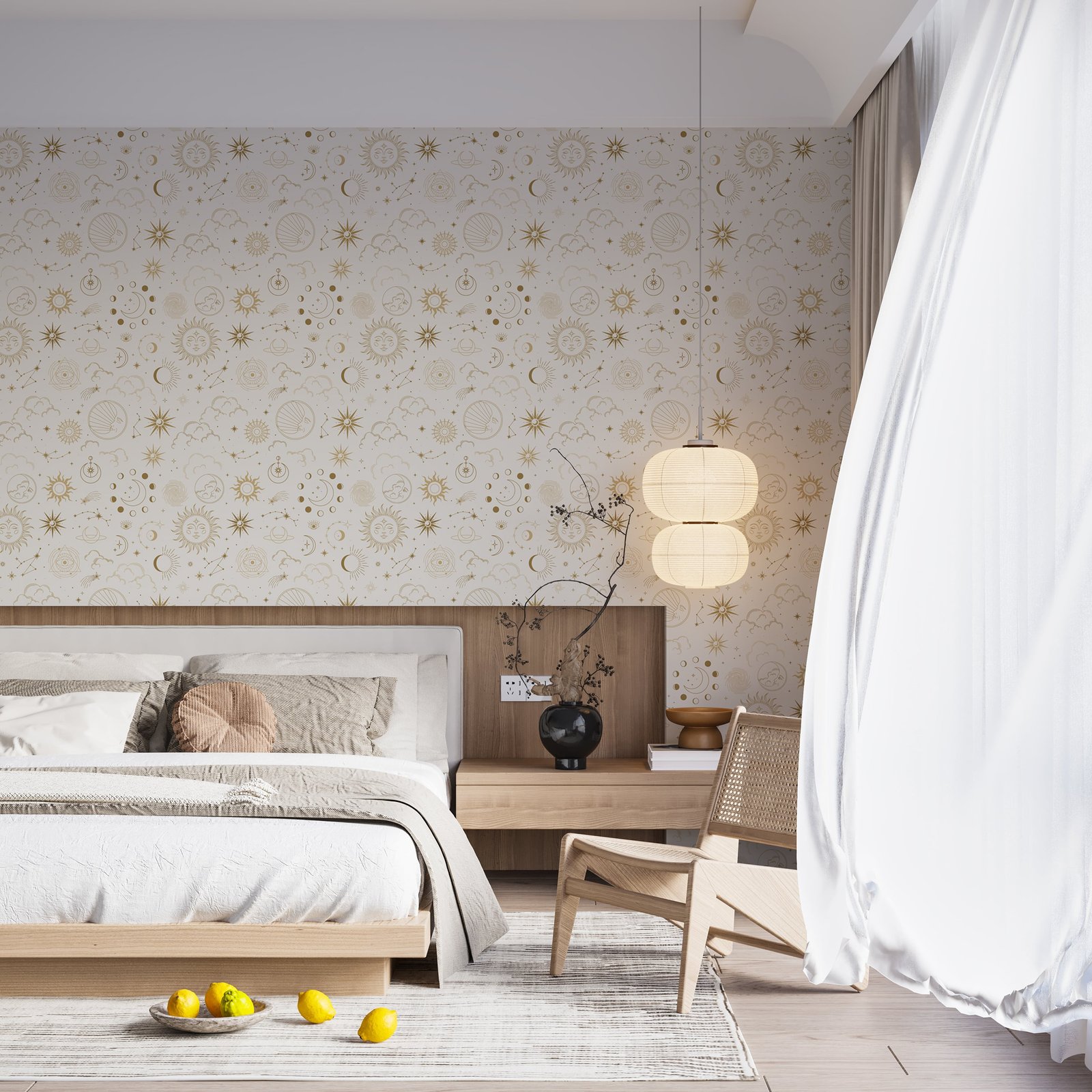 Celestial Sun and Moon Wallpaper - Image 5