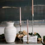 Handcrafted 12.4" Painted Terracotta Vase from India - Artisanal Home Decor Masterpiece