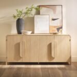 Chantelle Modern Curved Buffet Sideboard and TV Stand - Image 3