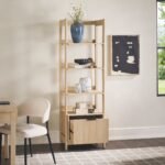 Holmes Modern Scandinavian Reeded Bookshelf - Image 8