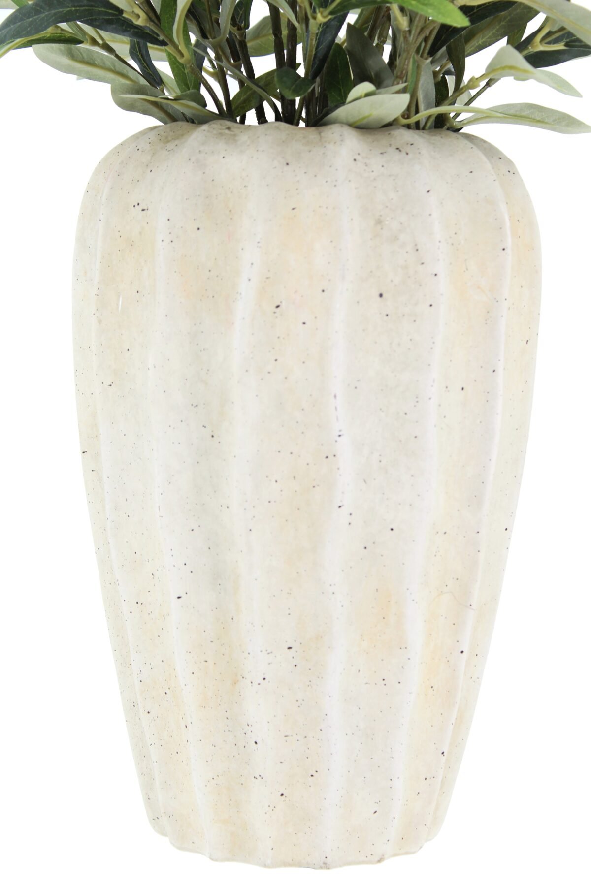 30" Faux Olive Arrangement in Artisan Vase - Image 6