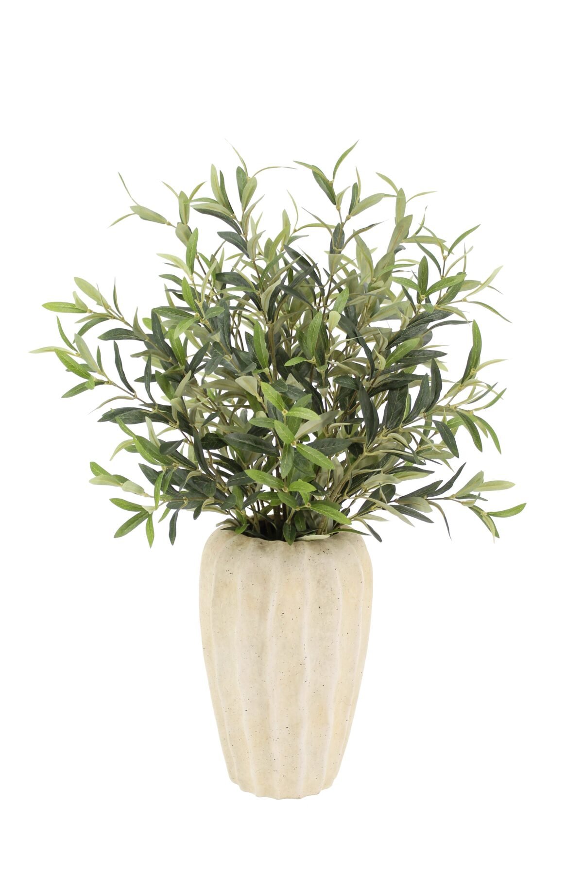 30" Faux Olive Arrangement in Artisan Vase - Image 7