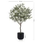 CG Hunter 6.5' Lifelike Faux Olive Tree in Sleek Black Pot – Elegant Home Decor - Image 6