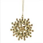 Handcrafted 4-Inch Jeweled Snowflake And Star Christmas Ornaments - Elegant Holiday Decor - Image 8