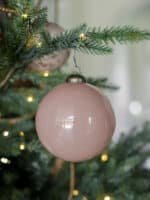 Set of 6 4-Inch Vintage Rose Glass Ornaments in Matte & Shiny Finishes for Holiday Decor - Image 7
