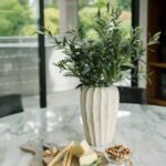 30" Lifelike Faux Olive Arrangement in Elegant Artisan Cream Vase for Timeless Home Decor - Image 3