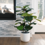3' Faux Potted Fiddle Leaf Fig Tree - Lifelike Artificial Plant for Modern Home Decor - Image 2