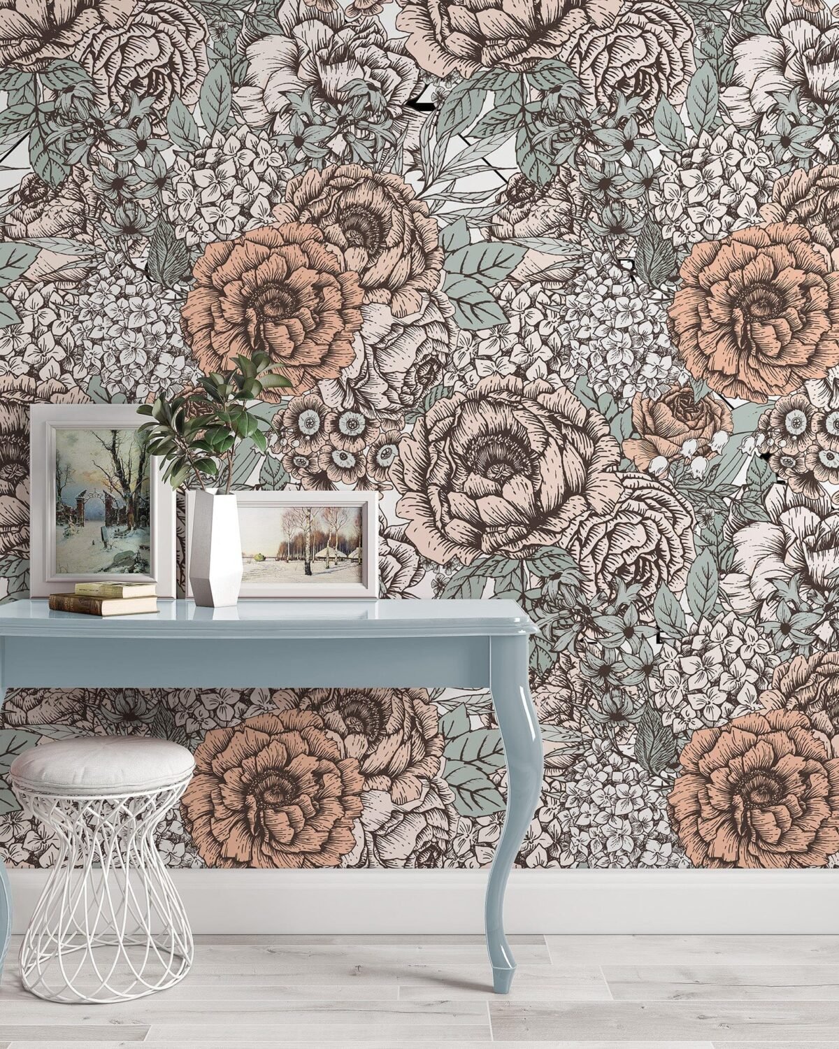 Vintage Peonies Wallpaper - Image 3