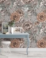Vintage Peonies Wallpaper - Image 3