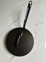 10" Round Carbon Steel Skillet - Hand Forged - Image 7