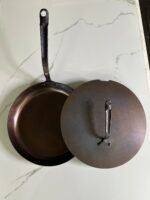 12" Round Carbon Steel Skillet - Hand Forged - Image 7