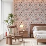 Pink Watercolor Flowers Wallpaper - Image 4