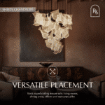 Sheets Chandelier (Round Ceiling Mount) - Image 4