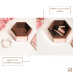 Multi-purpose Organiser box in Rose Gold, Small - Image 5