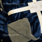 Blue Reversible Ultra-Soft Plush Sherpa Throw Blanket, Double Bed Size 90 x 100" - Image 2