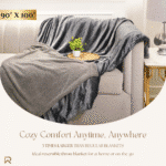 Grey Reversible Ultra-Soft Plush Sherpa Throw Blanket, Double Bed Size 90 x 100" - Image 5