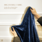 Blue Reversible Ultra-Soft Plush Sherpa Throw Blanket, Double Bed Size 90 x 100" - Image 6