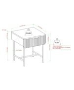 Reema Scandinavian Side Table - Image 5