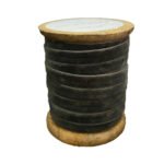 Luxurious Hand-Dyed Velvet Ribbon in Dark Grey - 10 Yards, Set of 2 for Elegant Crafting & Decor - Image 3