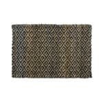 Handmade Natural and Black Diamond Jute Rug by CG Hunter – Eco-Friendly Artisanal Design - Image 6