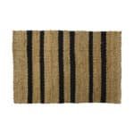 Handmade Natural Jute Rug with Black Stripes - Eco-Friendly Artisanal Design for Home Décor - Image 2