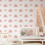 Pastel Boho Rainbow Peel and Stick Wallpaper | Girls Room Wall Decor - Image 3