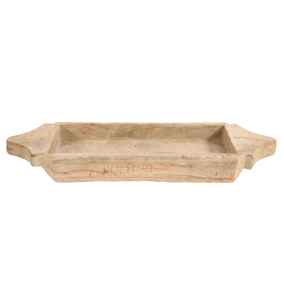 Wood Two-Handle Rectangular Parat - Image 1
