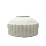 Paper Mache Ribbed Vase - Short - Image 2