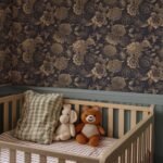 Vintage Flower Wallpaper Non-metallic gold - Image 5