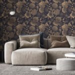 Vintage Flower Wallpaper Non-metallic gold - Image 7