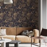 Vintage Flower Wallpaper Non-metallic gold - Image 6