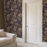 Vintage Flower Wallpaper Non-metallic gold - Image 3