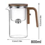 Elegant Heat-Resistant Glass Teapot with Infuser - Image 15