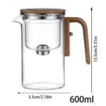 Elegant Heat-Resistant Glass Teapot with Infuser - Image 8