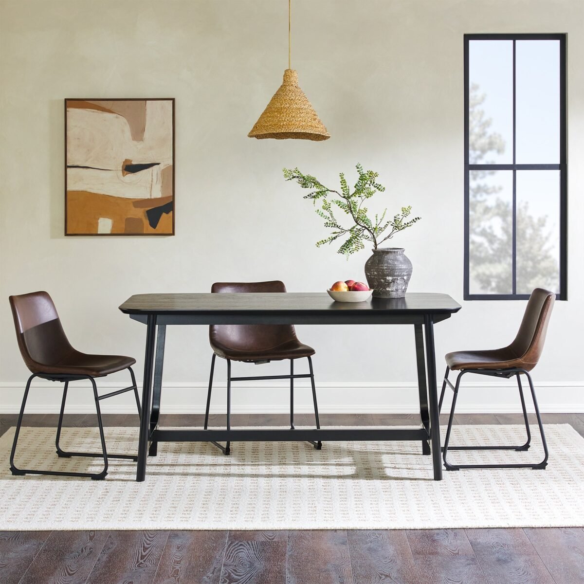Mid-Century Sammen Dining Table with Trestle Base - Image 2