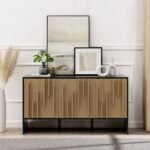 Silas Contemporary Wood Detailed-Door Sideboard / TV Stand - Image 9