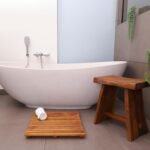 Redfish Oiled Teak Shower and Bath Mat 19.6″ x 19.6″ - Image 4