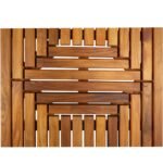 Denver Oiled Double Framed Teak Shower and Bath Mat 39" x 19" - Image 11