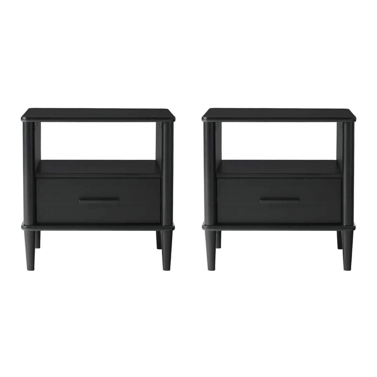 Walker Edison Spindle Transitional 1-Drawer Nightstand - Image 26