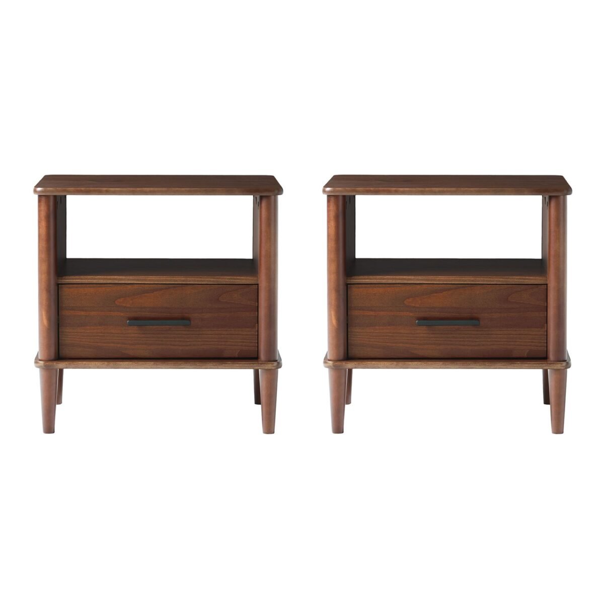Walker Edison Spindle Transitional 1-Drawer Nightstand - Image 23