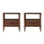 Walker Edison Spindle Transitional 1-Drawer Nightstand - Image 23
