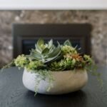 Luxury Lifelike Round Artificial Succulent Arrangement in Modern Natural Planter - Image 4