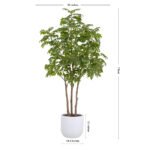 7' Lifelike Faux Potted Sumac Tree in Elegant Pot - Perfect for Modern or Rustic Home Decor - Image 8