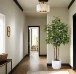 7' Lifelike Faux Potted Sumac Tree in Elegant Pot - Perfect for Modern or Rustic Home Decor - Image 2