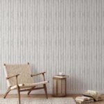 White Shiplap Wallpaper - Image 3